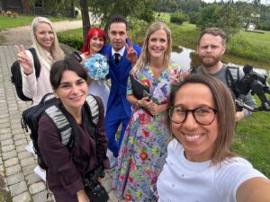 Raily ja Erkki pulmas tiim koos pruutpaariga