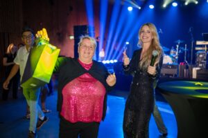 Taliujumise maailmameistrivõistluste lõpugalal õhtujuht Margit